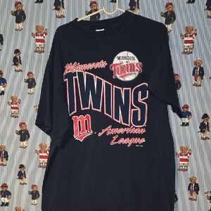 Vintage 90s Salem Minnesota Twins T Shirt Xl Made In Usa